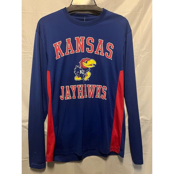 kansas university jayhawks long sleeve medium shirt and ball cap - Picture 7 of 9